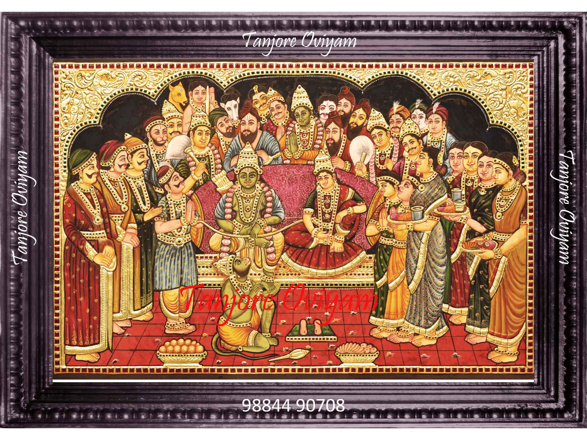 Antique Finish Ramar Pattabhishegam